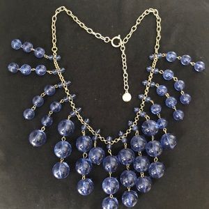 J. Crew Bobble Necklace - Blue